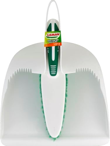 Libman 95 Dust Pan and Brush Set with Ergonomic Handle