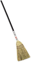 Lobby Corn-Fill Broom, 38" Handle, Brown, Sold as 2 Each