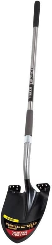 Truper Tru Pro Steel 8.75 in. W x 58" in. L Round Point Shovel Steel