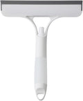 3 in 1 Spray Window Squeegee Cleaner Scraper, Window Squeegee Cleaner Tool with Spray Bottle for Shower Glass, Mirrors, Car, Home Window Cleaner Tool (White)
