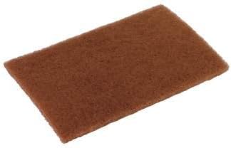 Disco Walnut Brown Scouring Pad, 4" x 6" Palm Sized, 20 per case.