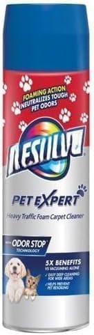 R'esolves Pet Expert High Traffic Carpet Cleaner Foam, 1 Pack 22oz, 3X Pet Hair and Dirt Removal,