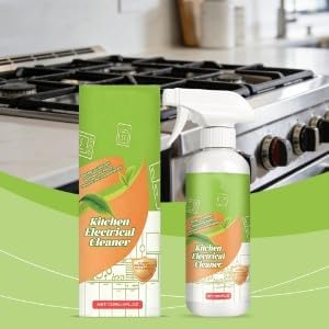 CRIVERY 2PCS Electrolyzed Ion Kitchen Cleaner, Natural Formula Kitchen Appliance Cleaner, Multi-Purpose Heavy Duty Cleaning Spray for Household, Oven, Stove, Range Hood