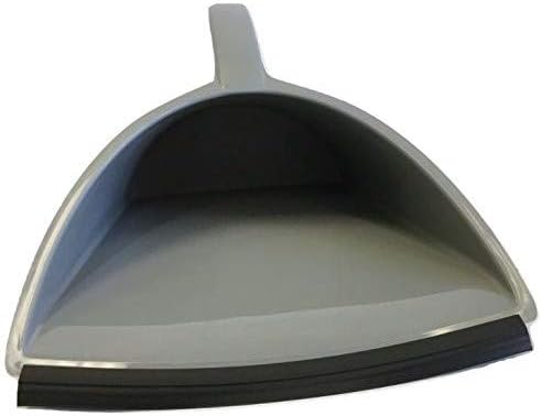 HandyPan Heavy Duty Dustpan, Gray- Large Dust Pan Made in the USA with Tight Seal Lip to Keep Dust, Dirt, Debris In-Great for Home, Shop, Garage Use-Stackable, Standing Dustpan for Wet or Dry Tasks
