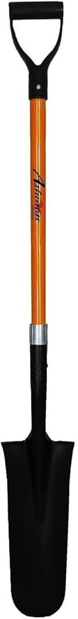 Ashman 4 Various Assorted Shovels (4 Pcs) 41 Inches Long D Handle Grip Multi-purpose (Round, Square, Drain Spade, Spade) Premium Quality Multipurpose Assorted Shovels with Strong Build