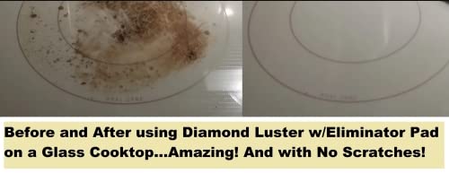 Shower Door Glass Hard Water Stain Remover, Cleans Stainless Steel, Porcelain, and More! Diamond Luster Eliminator Pad Bundle By Diamond Seal Systems