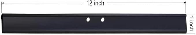 2PCS Replacement Silicon Rubber Squeegee Blade, 12 Inch Black