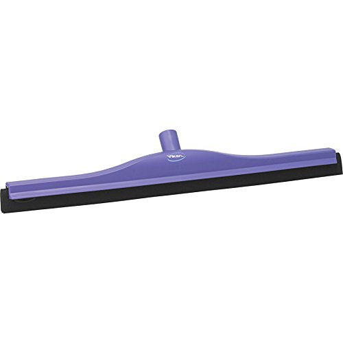 Vikan 77548 Squeegee,Fixed Head,Floor,24",PP/RB,Purple