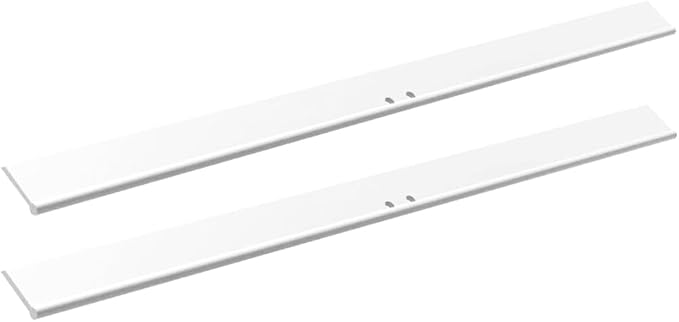 Standard Shower Glass Doors Squeegee Replacement Silicone Rubber Blade 10 inch 2PCS(White)