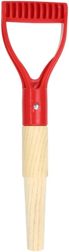 Shovel Handle Replacement – Short Wooden Handle 36cm Pitch Fork for Gardening Tool Spade, Rake, Digging, Camping, Garden Decoration, Durable D Shaped Grip with Nonslip Surface for Secure Control