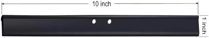 2PCS Replacement Silicon Rubber Squeegee Blade, 10 Inch Black