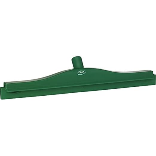 Vikan 77132 Squeegee,Ultra Hygiene,Dbl Blade,20",PP/RB,GN