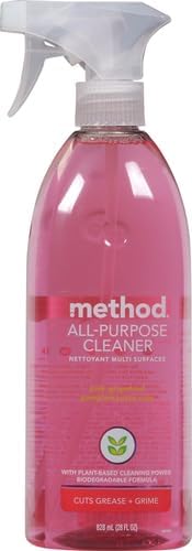 Method All-Purpose Cleaner, Pink Grapefruit, Plant-Based and Biodegradable Formula Perfect for Most Counters, Tiles, Stone, and More, spray bottle,28 oz (Pack of 2)
