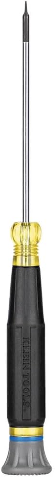 Klein Tools 6243 Mini Precision Screwdriver, 3/32-Inch Slotted, Features Cushion-Grip Handle, Rotating Cap, Color Coded Ring, 3-Inch Shank