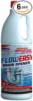 Flow-Easy FE32-6 Organic Drain Cleaner, 1-Qt. - Quantity 6