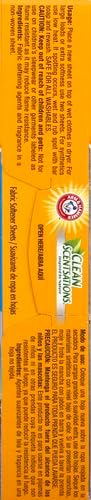 ARM & HAMMER Fabric Softener Sheets, 40 sheets, Purifying Waters