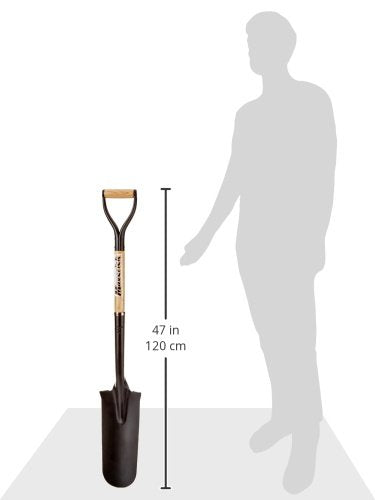 Hisco HISS14D-M Maverick 14" Drain Spade/Sharp Shooter with 47" Ash Wood Handle