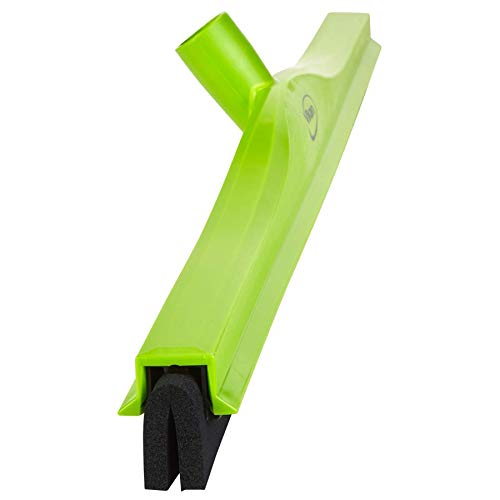 Vikan 775477 Squeegee,Fixed Head,Floor,24",PP/RB,Lime