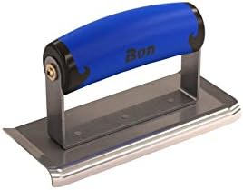 Bon Tool Co. 62-470 Curved End Edger, Stainless, 6" x 2-1/2", 1/4" Radius x 3/8" Lip Handle