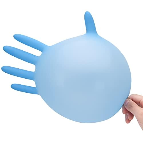 Disposable Nitrile Exam Gloves, Blue, Nitrile Gloves Disposable Latex Free, Medical Gloves, Cleaning Gloves, Food-Safe Rubber Gloves, Powder Free, Non-Sterile, 50-ct Box (Small)