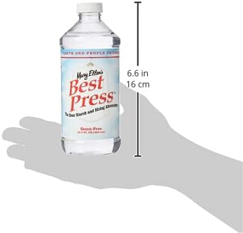 Mary Ellen's Best Press Clear Starch Alternative 16.9oz, Scent-Free, Model Number: 85806