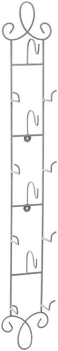 Augusta Vertical Antique White Cup & Saucer Wall Rack, Antique White