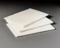Scotch-Brite Scouring Pad Commercial, Light Duty 6 " X 9 " White