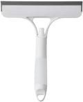 3 in 1 Window Cleaning Tool for Car Indoor Outdoor High Windows, Spray Window Squeegee Cleaner Tool with Spray Bottle,Window Wiper Silicone Cleaner Brush Scraper,for Car, Home, Kitchen (White)