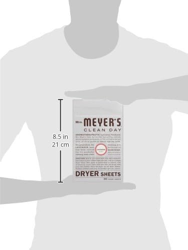 MRS. MEYER'S CLEAN DAY Dryer Sheets, Lavender, 80 ct (Pack of 3)