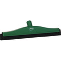 Vikan 77522 Squeegee,Fixed Head,Bench,16",PP/RB,Green