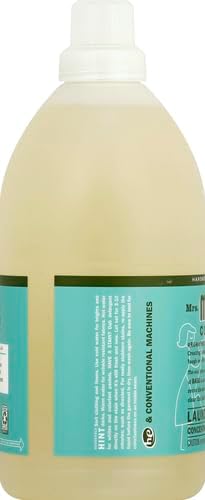 MRS. MEYER'S CLEAN DAY Liquid Laundry Detergent, Infused with Essential Oils, Basil, 64 oz (64 Loads)