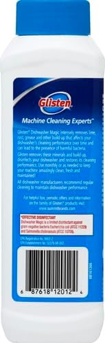 Glisten Dishwasher Magic Disinfectant & Cleaner Lemon 12 Oz