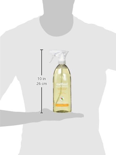 Method All-Purpose Cleaner Spray, Ginger Yuzu, Perfect for Most Counters, Tiles, Stone, and More, 28 oz Spray Bottle, (Pack of 8)
