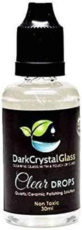 Dark Crystal Glass and Quartz Natural Cleaning Solution -30ml- Clear Drops Pack of (1)