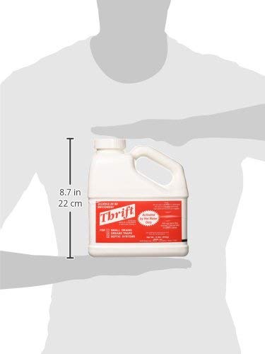 THRIFT FBA_T-600 T-600 Alkaline Based 6 lb. Granular Drain Cleaner, White (Тwо Расk)