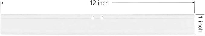 2PCS Replacement Silicon Rubber Squeegee Blade, 12 Inch White
