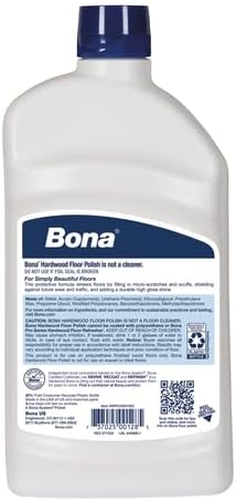 Bona Hardwood Floor Polish - 32 fl oz - High Gloss Shine - Polish for Wood Floors - Protects and Renews Dull Flooring - Covers 500 sq ft