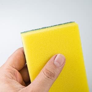 DecorRack 40 Pack Kitchen Sponges, Heavy Duty, Non-Scratch Cleaning Scrub Sponges for Dishes, Cleaning Household, Bathroom, Car Wash - Multicolor (Pack of 40)