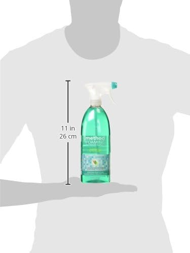 Method Foaming Tub + Tile Cleaner, Cleans Mold + Mildew Stains, Eucalyptus Mint Scent, 28 Fl Oz (Pack of 8)