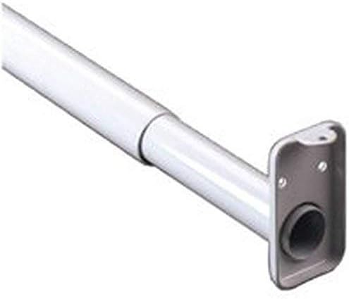 Knape & Vogt, 30 48-Inch, Pro by John Sterling RP0022-30/48 Adjustable Closet Rod, 30-48 inch, Platinum Gray
