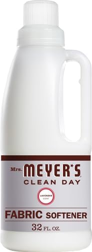 MRS. MEYER'S CLEAN DAY Liquid Fabric Softener, Infused with Essential Oils, Paraben Free, Lavender, 32 oz (32 Loads) (Pack of 4)