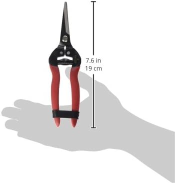 Corona Tools Long Curved Snips – 1.75″ Tempered Steel Precision Garden Shears for Fruit, Herbs, Flowers & Vineyard Use