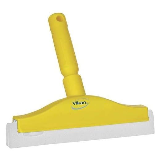 Vikan 77513 Squeegee,Fixed Head,Bench,10",PP/RB,Blue