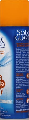 Static Guard Fabric Spray, 5.5 Ounce Can (Pack of 2)