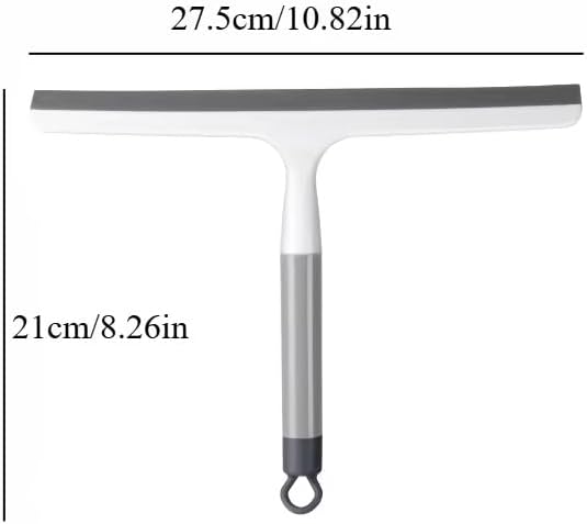 2PCS 10.8" Silicone Shower Scraper Cleaner Bathrooms Multi-Purpose Squeegee Glass Clean Floor Window Cleaning Tool Household Water Wiper Waterblade Drying Blade Car auto