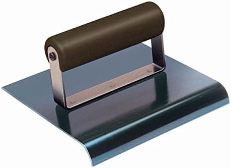 Kraft Tool CF567P 1/8-Inch Radius Blue Steel Hand Edger with Plastic Handle, 6 x 4-Inch