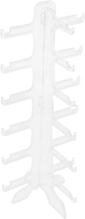 Toyvian Multi-Layer Sunglasses Display Stand with 6 Tiers Plastic Eyewear Organizer Rack Glasses Holder for Desktop Storage and Display