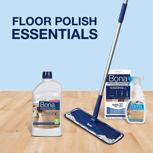 Bona Hardwood Floor Polish - 32 fl oz - High Gloss Shine - Polish for Wood Floors - Protects and Renews Dull Flooring - Covers 500 sq ft