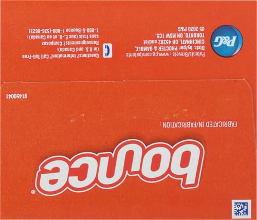 Bounce Fabric Softener Sheets, Orange Outdoor Fresh 160.0 Count