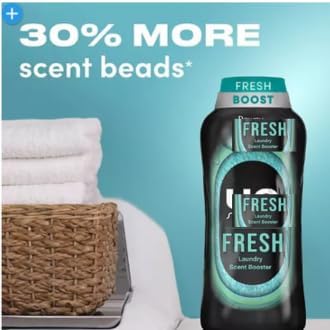 Scent Beads –39.9 oz Bottle- Fresh Scent, Long-Lasting Fragrance, Laundry Eliminator for All Fabrics